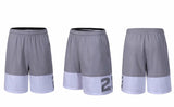 2pcs Sport Men Basketball Shorts