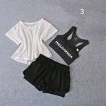 3 Pcs Set Women's Yoga Suit