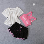 3 Pcs Set Women's Yoga Suit