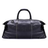 Leather travel bag men's