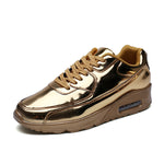 Man Sneakers Gold Sliver