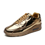 Man Sneakers Gold Sliver